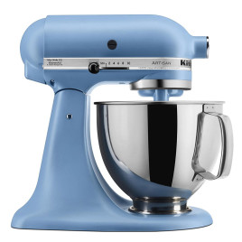 Batidora repostera KitchenAid de 10 velocidades, azul.