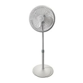 Abanico de pedestal Lasko 16”, gris.