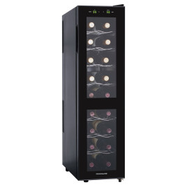 ‌‌Vinera Frigidaire, 10”, 18 botellas, Negro. 