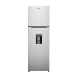 Nevera Whirlpool 21” congelador arriba (“Top Freezer”) 9 pies cúbicos, Gris.