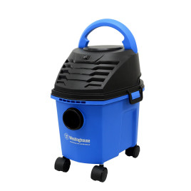 Aspiradora Westinghouse, húmedo y seco, 2.5 galones 1.1HP, Azul.