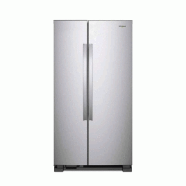 Nevera Whirlpool 36” lado a lado (”Side by side”) 25 pies cúbicos, acero inoxidable.