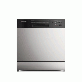 Lavaplatos Frigidaire de 21", 8 lugares, acero.