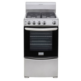 Estufa gas independiente 20", 4 hornillas, platinado. (ENTREGA DE 5 A 7 DIAS LABORABLES).