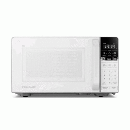 Microondas Frigidaire 17" independiente, 0.7 pies cúbicos, blanco.