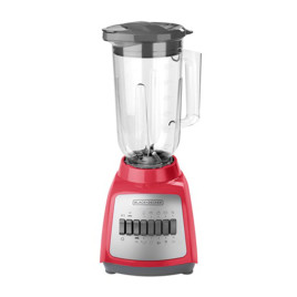 Licuadora con jarra Black+Decker, 10 velocidades, Rojo.