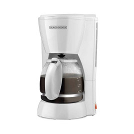 Cafetera de 10 tazas Black&Decker, blanco.