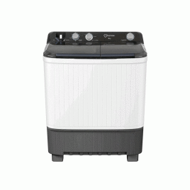 ‌‌‌Lavadora semiautomática Cetron, 29”, 19 libras, Blanco/Gris.