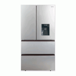 Nevera GRS 33” Puerta francesa (“French Door”), 17 pies cúbicos, acero.