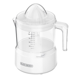 Extractor de jugo de 1 litro Black+Decker, blanco.