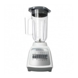 ‌‌Licuadora con jarra Black+Decker, 10 velocidades, Blanco.