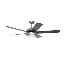 Abanico de techo Hunter SOLARIS 52”, Niquelado.