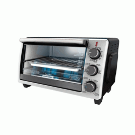Horno de mesa Black+Decker, 11”, Acero.