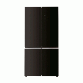 Nevera Daiwa 36” lado a lado (“French Door”), 19 pies cúbicos, Negro Glass.