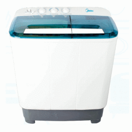 Lavadora semiautomática Midea, 26 libras, blanco