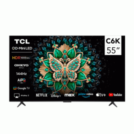 Televisor TCL 55’’, ¨Smart¨, Mini QLED 4K.
