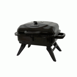 Bbq/Barbacoa Westinghouse de mesa rectangular a carbón 17”, negro.