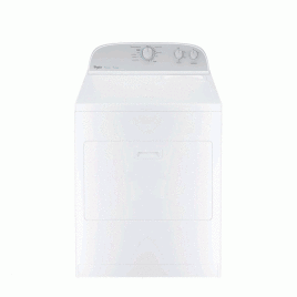 Secadora a gas Whirlpool, carga frontal 30”, 40 libras, blanco.