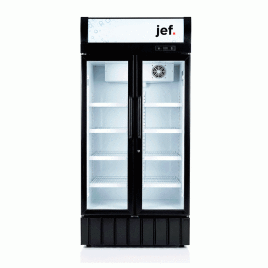Exhibidor vertical Jef de 25 pies cubicos.
