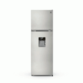 Nevera 21” Kenmore congelador arriba (”Top freeezer”), 11 pies cúbicos, Acero.