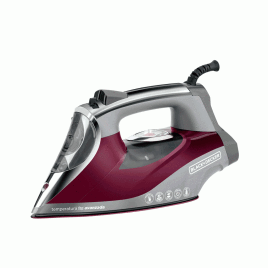 Plancha a vapor BLACK+DECKER, Gris/Rojo.