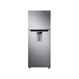 Nevera Inverter Samsung 26" congelador arriba ("top freezer"), 13 pies cúbicos, acero.