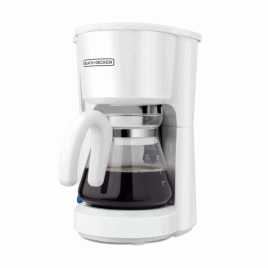 ‌‌Cafetera de 5 tazas Black&Decker, Blanco.