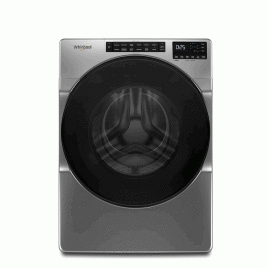 ‌Lavadora carga frontal Whirlpool, 27”, 46 libras, Gris.
