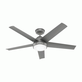 Abanico de techo Hunter Skyflow 52”, Matte Silver.