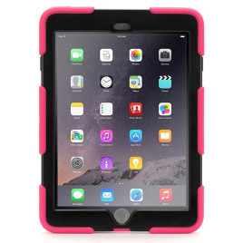 Griffin Survivor Case + Stand - iPad Air Pink/Black