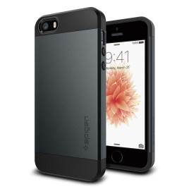 Spigen, iPhone SE/5S/5 Case Slim Armor-Metal Slate