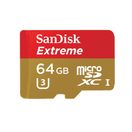 Sandisk Extreme MicroSDHC UHS-I Card for Action Cameras Class 10 - 64GB