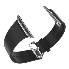 Hoco Art Series Pago Real Leather Watchband - Apple Watch 38 mm black