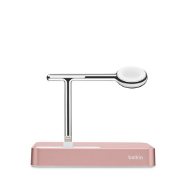Belkin Valet Charge Dock for Apple Watch + iPhone - Rose Gold