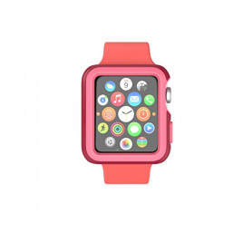 Speck CandyShell Fit Case for Apple Watch 38mm - Crimson Red/Splash Pink