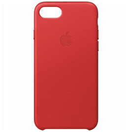 Apple iPhone 7 Leather Case - Red