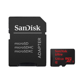 SanDisk MicroSDXC U;tra 128GB Clase10 + Adapter