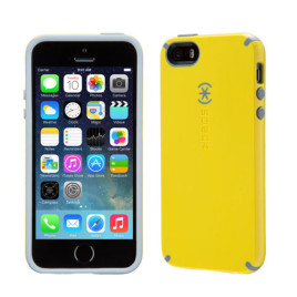 Speck CandyShell Case for iPhone 5/5s/5SE - Caution Yellow/Nickel Grey