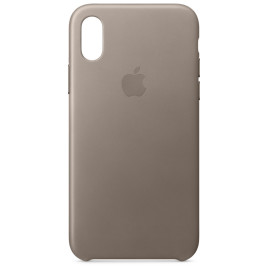 Apple iPhone X Leather Case - Taupe