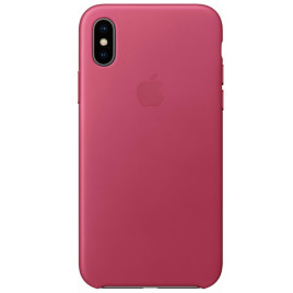 Apple iPhone X Leather Case - Pink Fuchsia
