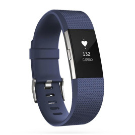 Fitbit Charge 2 Blue Silver Small