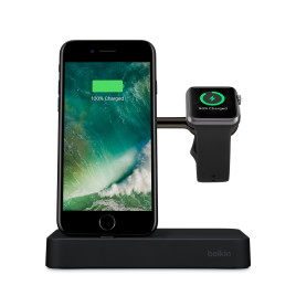 Belkin Valet Charge Dock for Apple Watch + iPhone - Black