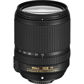 Nikon AF-S DX NIKKOR 18-140mm f/3.5-5.6G ED VR Lens, Kit Filter UV-CPL-FLD