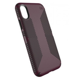 Speck Presidio Grip Case for iPhone X - Fig Purple/Ochre Black