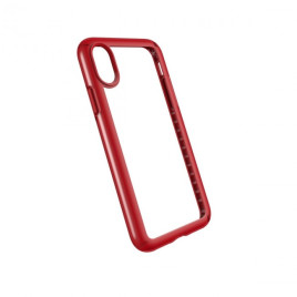 Speck Presidio Show Case for iPhone X - Clear/Heartthrob Red