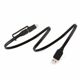 Tylt Lightning / Micro USB, Duo cable 3.3ft - Black