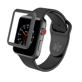 Zagg InvisibleShield Glass Luxe for Apple Watch 42mm - Black