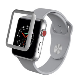 Zagg InvisibleShield Glass Luxe for Apple Watch 42mm - Silver