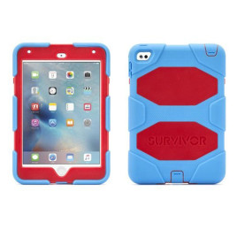 Griffin Survivor All-Terrain Case for iPad mini 4 - Blue/Red