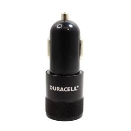 Duracell Dual USB Car Charger - Black